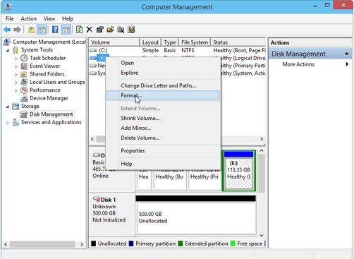 format hard drive without windows disc