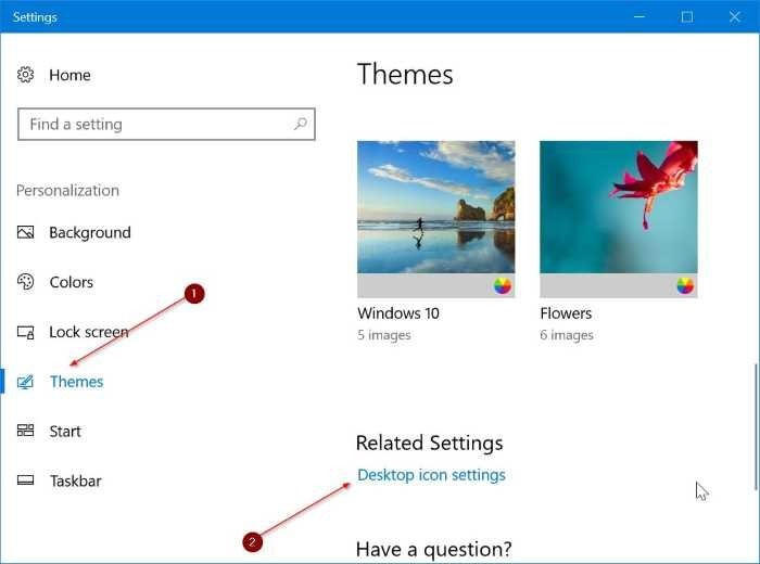 where is desktop icon settings in windows 10