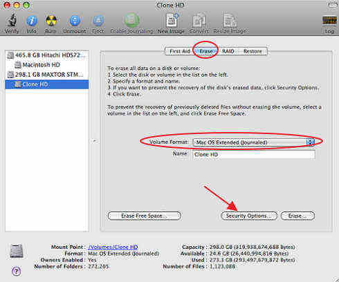 erase mac hard disk