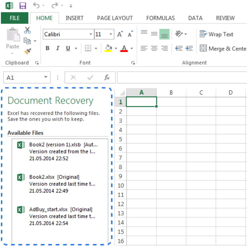 저장되지 않은 Excel 파일을 복구하는 4 가지 쉬운 방법 (Excel 2019/2016/2013/2010)
