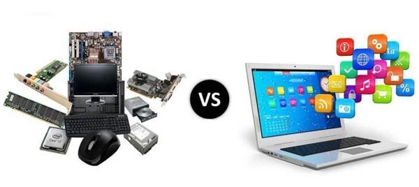 similarities between hardware and software chart