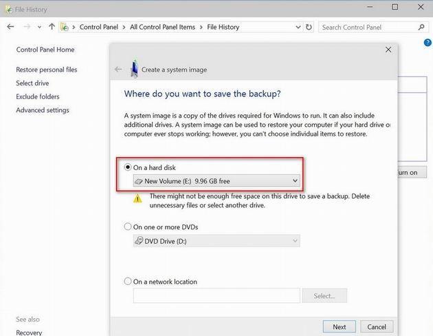 on a disk