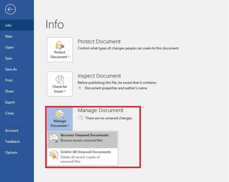 5 Way How To Recover Unsaved Word Document 9599