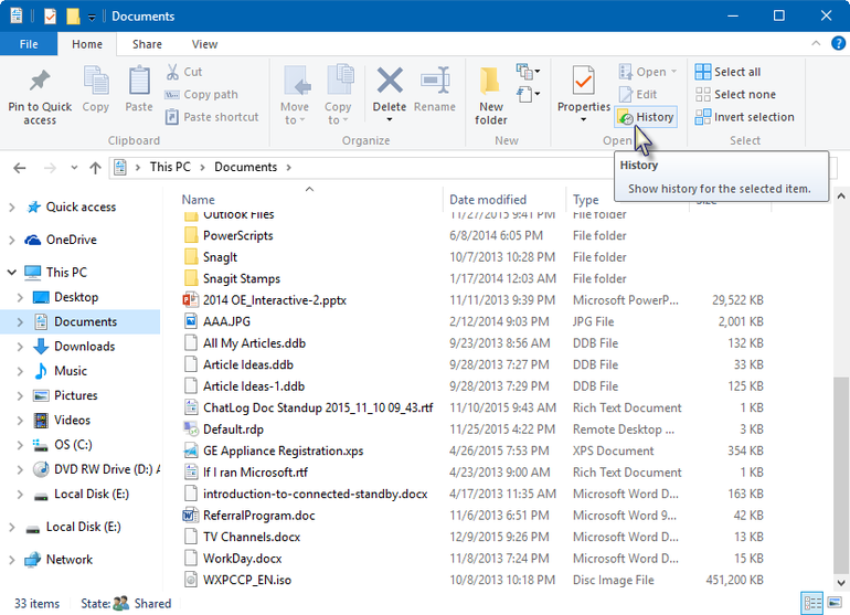 how to save a folder when you factory reset your pc