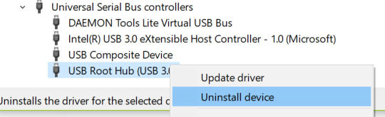 unknown usb device set address failed