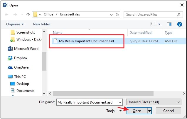 Full Guide On How To Recover Unsaved Word Document