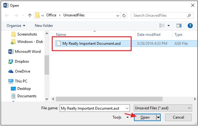 How to find unsaved documents in word 2016 - erospectrum