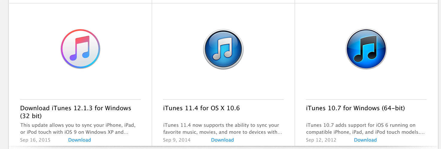 want to download itunes latest version