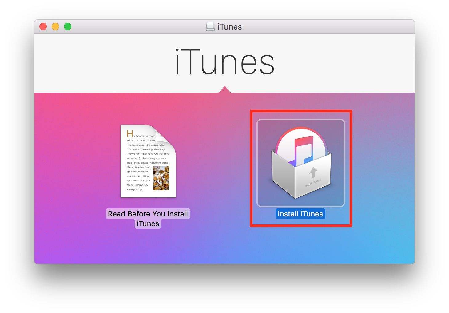install itunes for mac