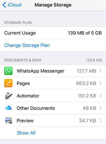 icloud storage plans c hanging