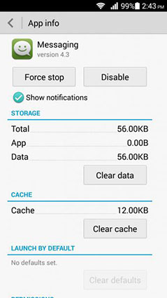 clear message cache
