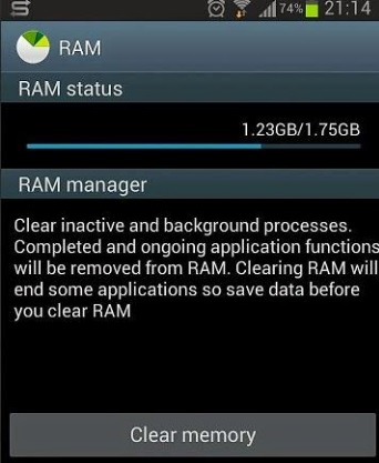 clear ram