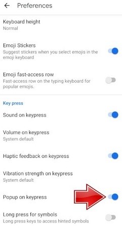 android pop up keyboard 6