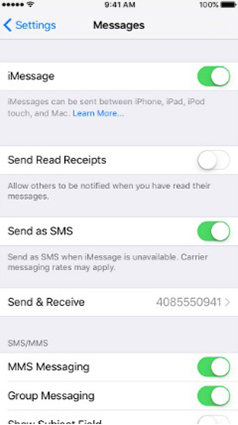 mac text message forwarding no code