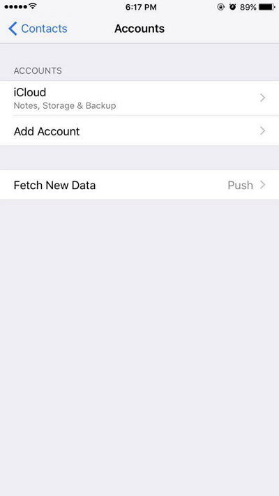 nicht alle Kontakte werden mit iCloud synchronisiert