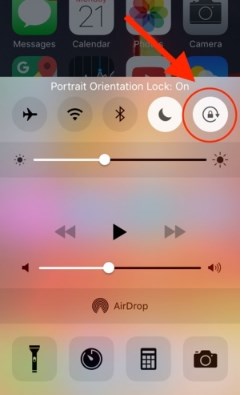 screen rotate on iphone 6