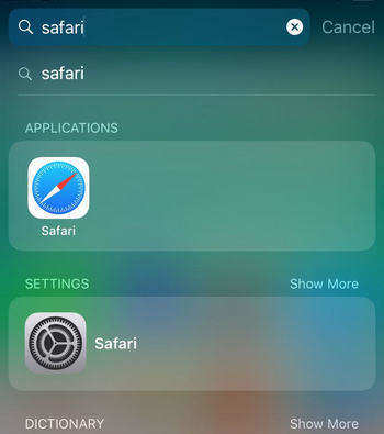 search safari
