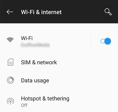 Configurare il Wi-Fi su Android