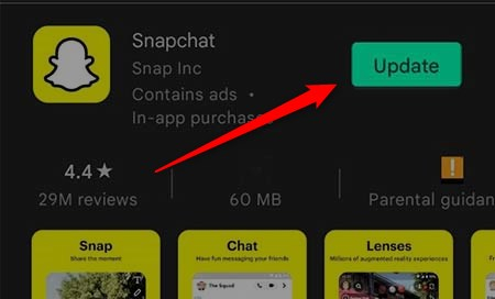update snapchat to fix snapchat not working on wifi or mobile data