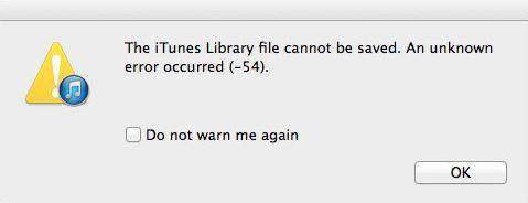 itunes error 54