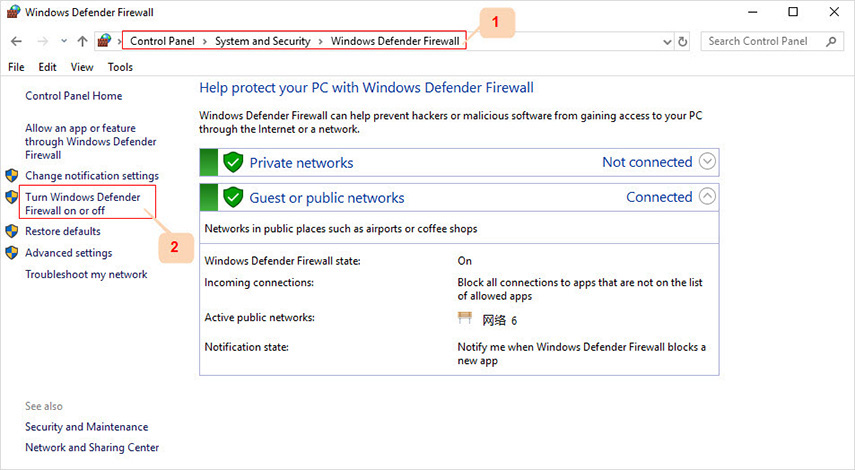 turn off windows defender