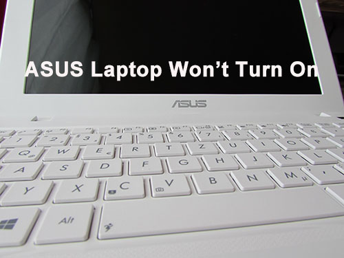 asus laptop won't turn on