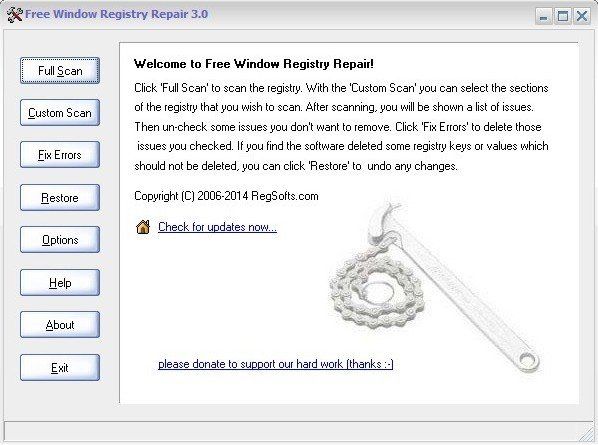 registry cleaning software free