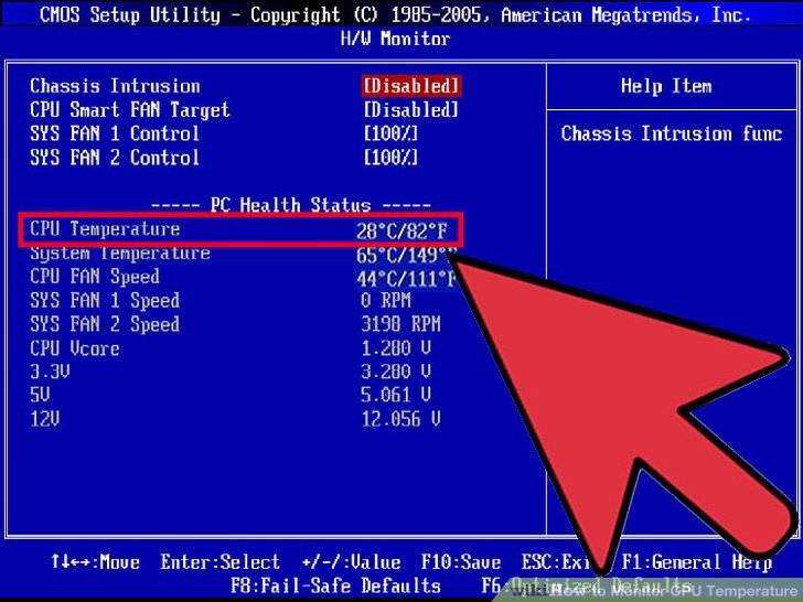 Cpu fan настройка bios