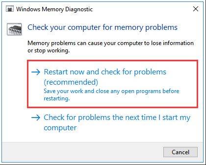 restart now and check for the problems (recommended)