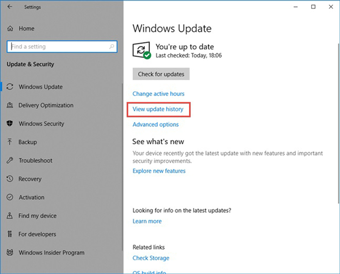 latest Windows 10 update stuck
