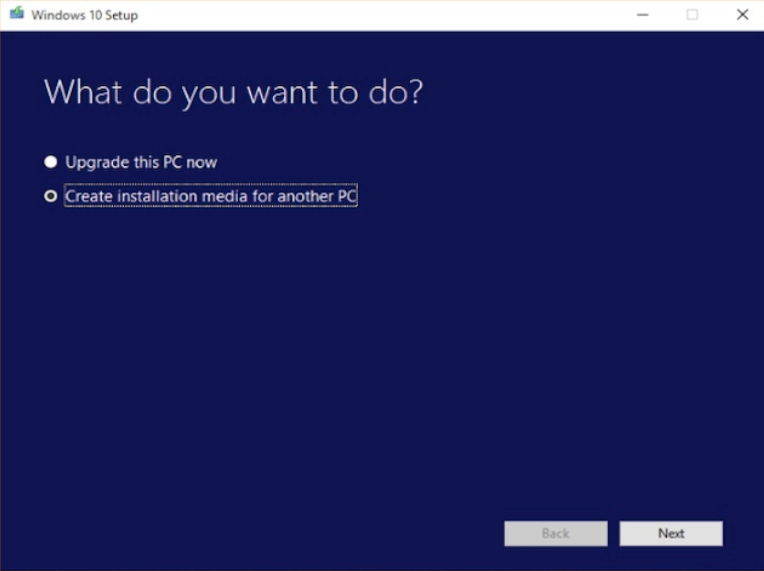 windows 10 media creation tool