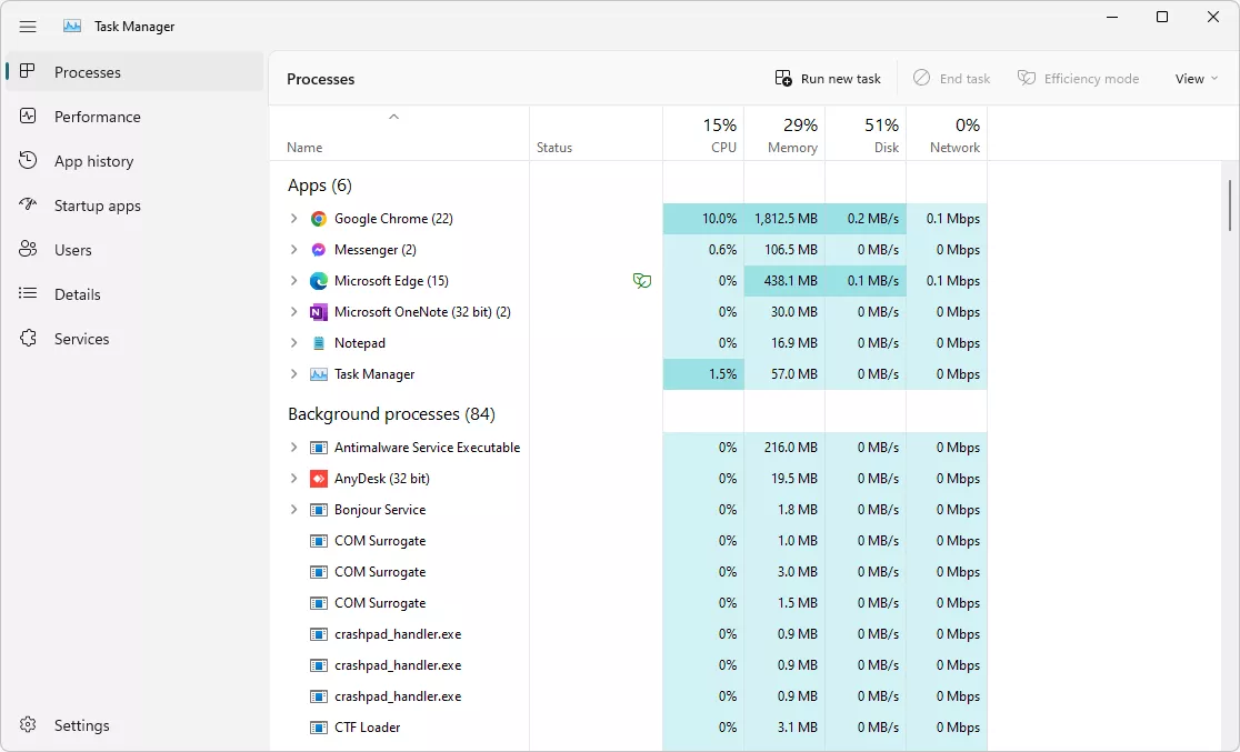 windows task manager