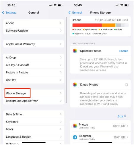 ios 26 Free Up iPhone Storage