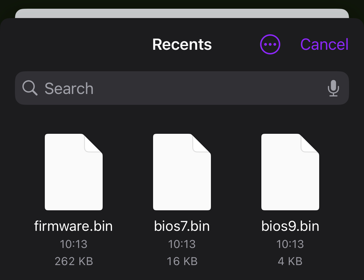 Download the Bios files