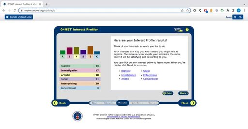 career exploration website for high school students