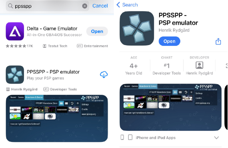PPSSPP in the App Store