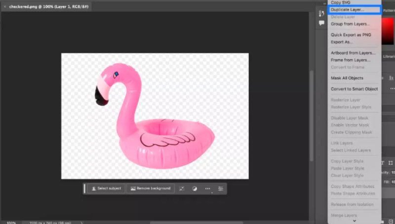 Go to the Layers panel