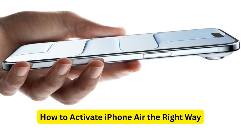 how to activate iPhone Air