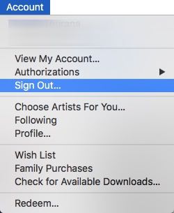 Signing out from your iCloud account