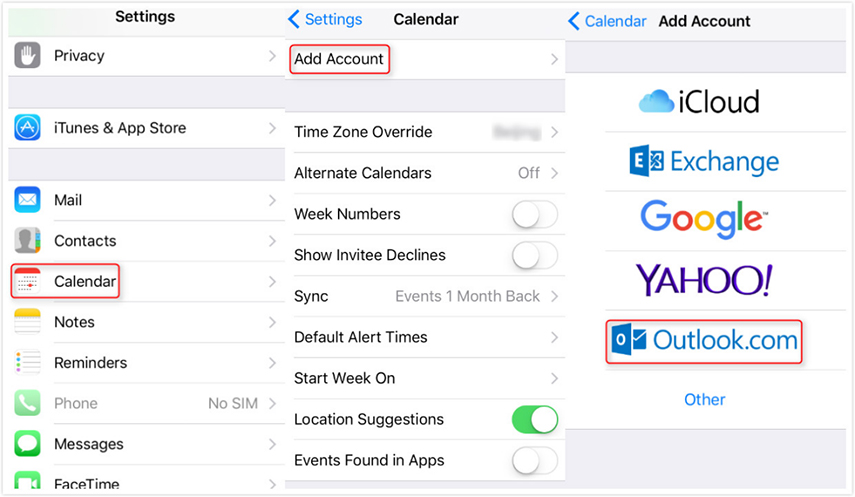 syn iphone with outlook