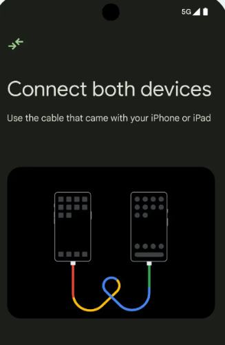 move message to phone with cable 3