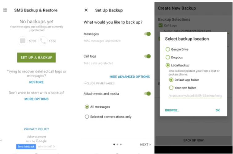 sms backup