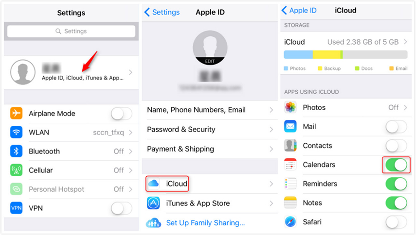 icloud calendar url for outlook