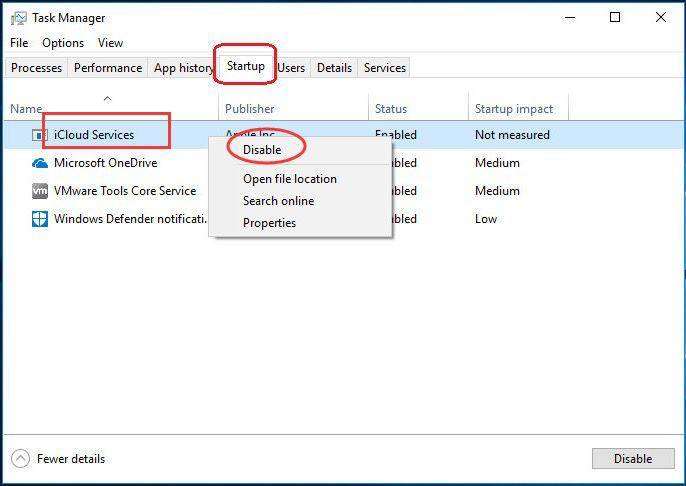 Task Manager under Windows 10