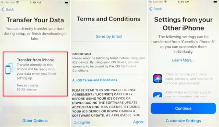 transfer your data