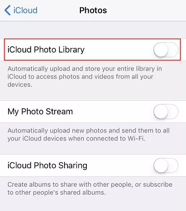icloud photo library