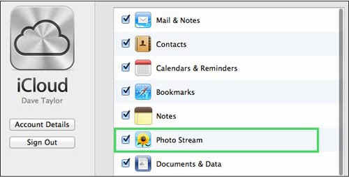Enable iCloud Photo Stream on Mac