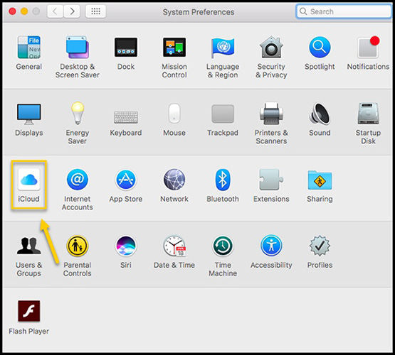 sicloud option on mac