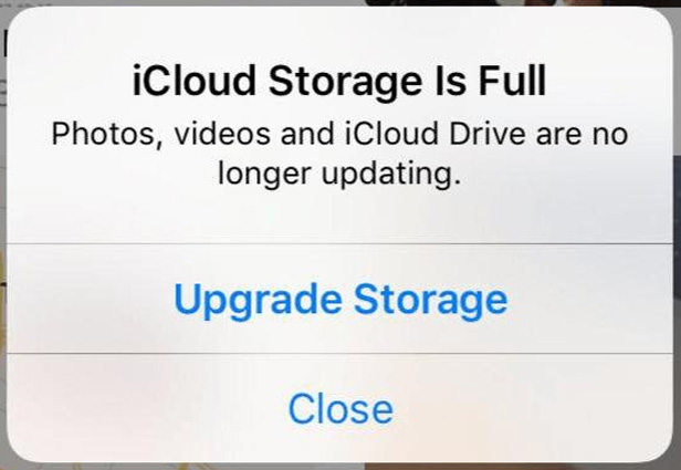 icloud storage full