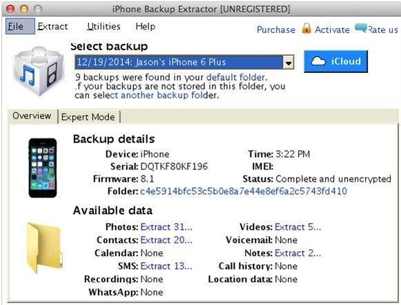iphone backup extractor encrypted